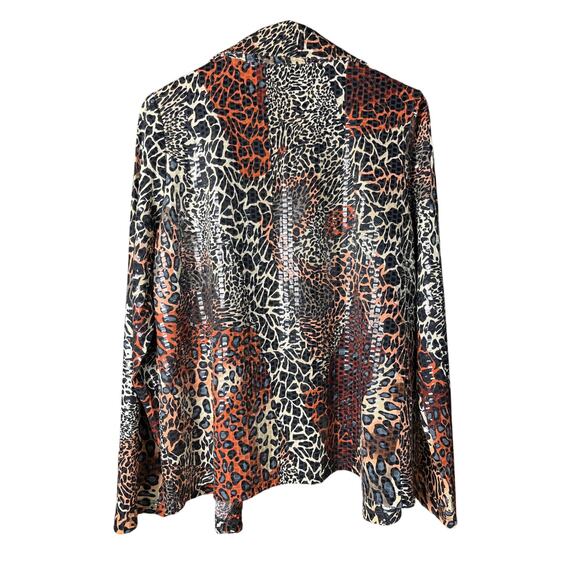 Simonton says designed by George Simonton women’s M leopard print jacket vintage - Picture 5 of 5